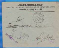 Maramurasana, Credit And Savings Institute, Company Action Visaul De Sus Romania 1930 2 Scan - Briefe U. Dokumente