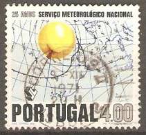 PORTUGAL - 1971,  25.º Aniversário Do Serviço Meteorológico Nacional.  4.00  (o)  MUNDIFIL  Nº 1117 - Oblitérés