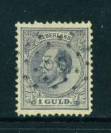 NETHERLANDS  -  1872  King William 1g  Used As Scan - Usati