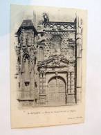 Carte Postale Ancienne : HARFLEUR : Porte Du Grand Portail De L'Eglise - Harfleur