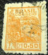 Brazil 1947 Wheat Harvesting 50c - Used - Used Stamps