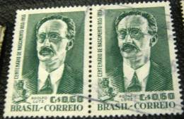 Brazil 1955 Adolfo Lutz 60c X2 - Used - Usados