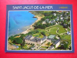 CPM 22 SAINT JACUT DE LA MER  L ' ABBAYE   VOYAGEE  2005 ?? CARTE EN BON ÉTAT - Saint-Jacut-de-la-Mer