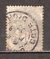 Timbre France Y&T N° 107 (1) Oblitéré. Type Blanc.  1 C. Gris. Cote 0.50 € - 1900-29 Blanc