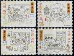 2000 Macau/Macao Stamps -Chinese Tea Ceremony Teapot Bird Fish Dog Furniture Bonsai - Neufs