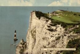(600) Very Old Postcard - Carte Ancienne - UK - Beachy Head Lighthouse - Eastbourne