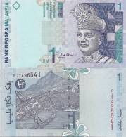 Malaysia P-39, 1 Ringgit, King Tuanku Abdul Rahmanr / Seacoast, Kite, Pinnacle - Malaysie