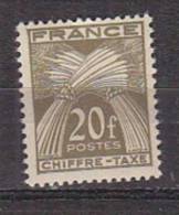 M4041 - FRANCE TAXE Yv N°77 * - 1859-1959 Mint/hinged