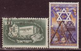 ISRAEL - 1950 - YT N° 31 / 32 - Oblitérés - - Gebraucht (ohne Tabs)