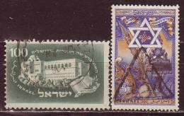 ISRAEL - 1950 - YT N° 31 / 32 - Oblitérés - - Oblitérés (sans Tabs)