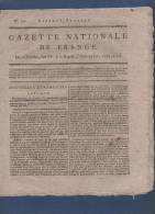 GAZETTE NATIONALE DE FRANCE 29 01 1795 - PHILADELPHIE USA - LONDRES - LIBERTE DE LA PRESSE LACROIX - DUHEM - Periódicos - Antes 1800