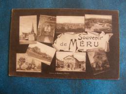 CP...MERU ..SOUVENIR DE MERU..MULTI VUES..1930 - Meru