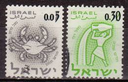 - ISRAEL - 1962 - YT N° 211 + 213 - Oblitérés - - Gebruikt (zonder Tabs)