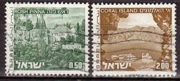 ISRAEL - 1971 - YT N° 465 + 470 - Oblitérés - - Gebruikt (zonder Tabs)