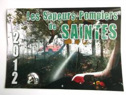 CALENDRIER 2012 LES SAPEURS POMPIERS DE SAINTES CHARENTE MARITIME SAUVETAGE D UNE JUMENT CHEVAL ANIMAL - Groot Formaat: 2001-...