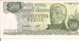 ARGENTINA 500 Pesos 1973 Uncirculated FDS Billete Bill Banknote - Argentina