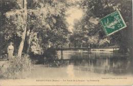 AK Bazancourt (Marne) 1913 Les Bords De La Suippe - La Passerelle / Reims Rethel - Bazancourt