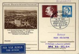 BUNDESREPUBLIK DEUTSCHLAND GERMANIA 15 PF 1966 M #P81 FIRST FLY ERSTFLUG 1° VOLO - Geïllustreerde Postkaarten - Gebruikt