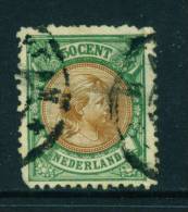 NETHERLANDS  -  1891  Queen Wilhelmina 50c  Used As Scan (blunt Corner) - Oblitérés