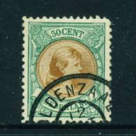 NETHERLANDS  -  1891  Queen Wilhelmina 50c  Used As Scan - Gebruikt