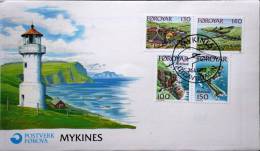Faroe Islands 1978 Islands Of Mykines Minr. 31-35  FDC ( Lot 1737 ) - Isole Faroer