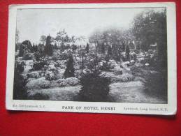 NEW YORK - LONG ISLAND - LYNBROOK - PARK OF HOTEL HENRI - + CACHET 1916.... - Long Island