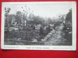 NEW YORK - LONG ISLAND - LYNBROOK - PARK OF HOTEL HENRI - + CACHET 1916.... - Long Island