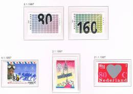 NEDERLAND   N° 1567/1568 + 1578/1580  - 1997 ** - Unused Stamps