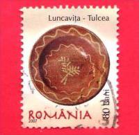 ROMANIA - USATO - 2007 - Ceramica - Piatto - 80 B - Gebruikt