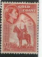 1952 Gold Coast (Ghana)  Horseman, Michel 142 MH - Costa D'Oro (...-1957)