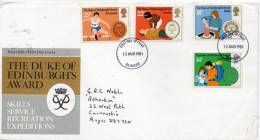 GREAT BRITAIN 1981 FDC THE DUKE OF EDINBURGHS AWARD - 1981-1990 Decimal Issues