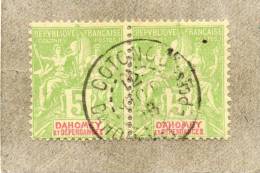 DAHOMEY : Type "Allégories" Avec"DAHOMEY Et Dépendances" En Rouge Dans Le Cartouche- Cachet Cotonou - - Used Stamps