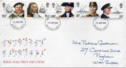 GREAT BRITAIN 1983 FDC MARITIME HERITAGE - 1981-1990 Decimal Issues