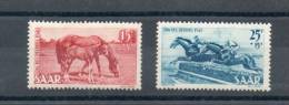 Sarre. Chevaux 1949 - Unused Stamps