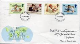 GREAT BRITAIN 1984 FDC - THE BRITISH COUNCIL - 1981-1990 Decimal Issues