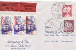 Germany Expres Cover Sent To Denmark 20-10-1976 - Lettres & Documents