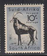 South Africa MH Scott #213 10sh Sable Antelope - Ongebruikt