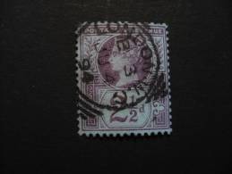 Grande Bretagne Jubilé Reine Victoria 1887 2 1/2 P. Violet Sur Bleu N° 95 Oblitéré - Oblitérés