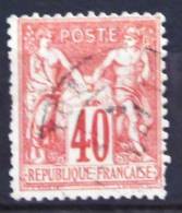 FRANCE          N°  70           OBLITERE - 1876-1878 Sage (Tipo I)