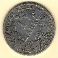 Monnaie Allemande  1 Mark  1873 D - 1 Mark