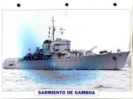 Espagne 1945 : Aviso De Station SARMIENTO DE GAMBOA - Boats