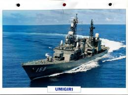 Japon 1989 : Destroyer UMIGIRI - Boats