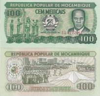 Mozambique P-130a, 100 Metricals, Flag Cerimonies - Mozambique