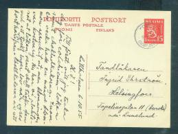 Finland: Post Card - 1955 Postmark - Fine Cover - Storia Postale