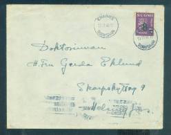 Finland: Cover With 1946 Postmark - Overprinted Stamp - Fine Cover - Storia Postale