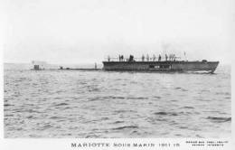 Sous-marin MARIOTTE (Marine Nationale) - Carte Photo éd. Marius Bar - Bateau/ship/schiff - Sottomarini