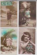 4 CPA FANTAISIE ENFANTS - Collections, Lots & Series