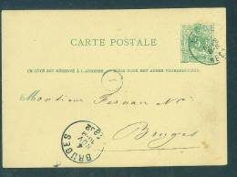 Belgium: Used Card Postal With 1882 Postmark - Fine - Autres & Non Classés