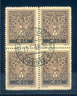 Vatican - 1945 Block Of 4 25c On 30c Brown - V5468 - Used Stamps