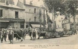 TOURS GRANDE FETES D'ETE JUIN 1908 CHAR DE LA VEGETALINE - Tours